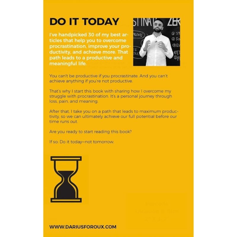 Do It Today by Darius Foroux - Image 2
